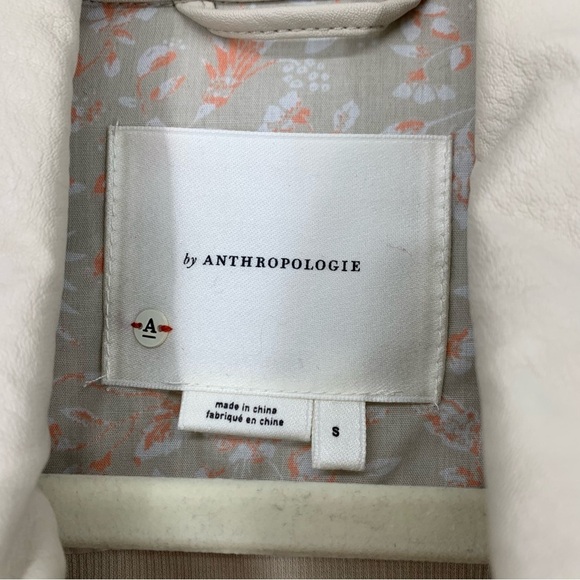 Anthropologie Tan Faux Leather Jacket Size S - Picture 5 of 8